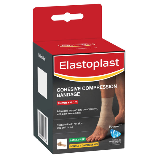 Elastoplast Sport Cohesive Bandage Tan 7.5cm x 4.5m - Cutprice Online