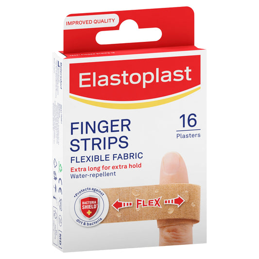 Elastoplast Flexible Fabric Finger Strips 16PK - Cutprice Online