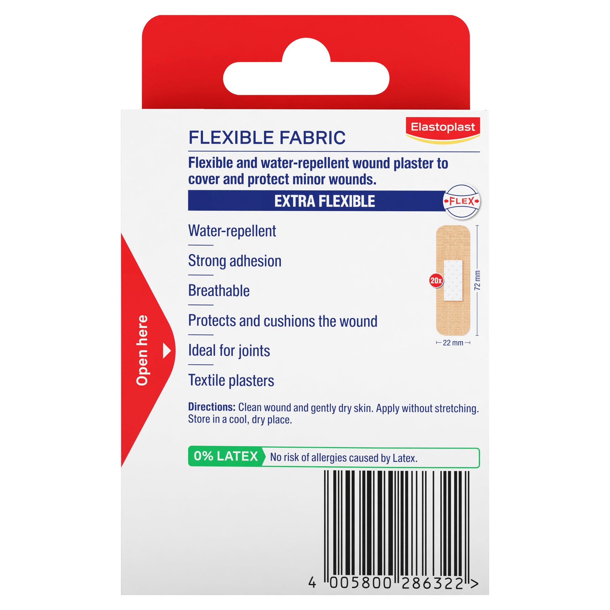 Elastoplast 45777 Flexible Fabric Strips 20 Pack - Cutprice Online