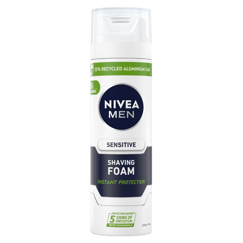 Nivea for Men Sensitive Shave Foam 200ml - Cutprice Online