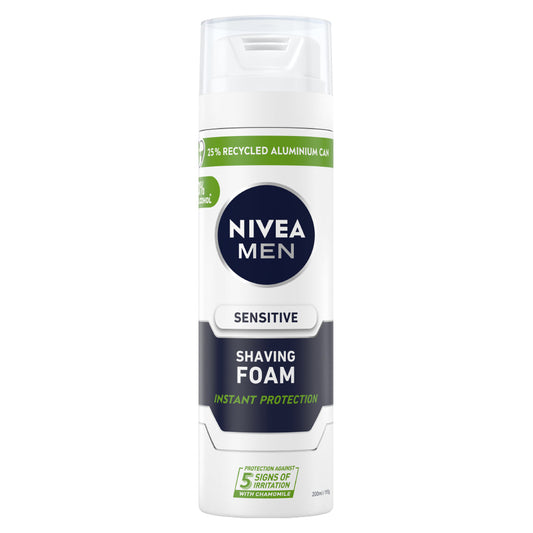 Nivea for Men Sensitive Shave Foam 200ml - Cutprice Online