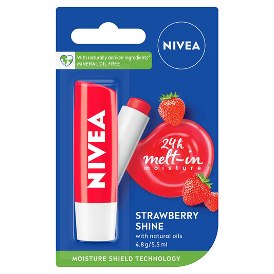 Nivea Lip Care Strawberry 4.8g - Cutprice Online