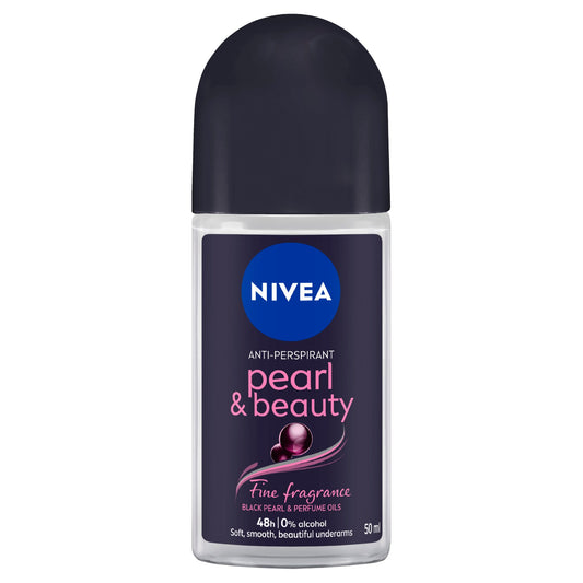 Nivea Pearl & Beauty Fine Fragrance Black Pearls Roll On Deodorant 72H Protection 50ml