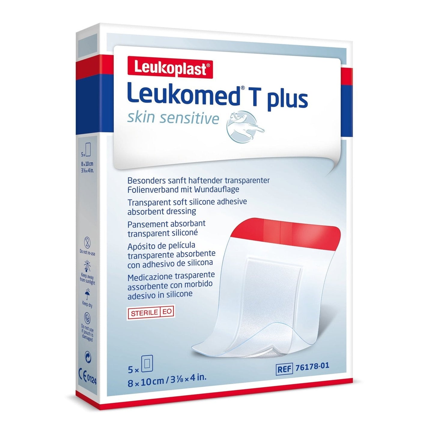 Leukomed T Plus Skin Sensitive Transparent 8cm x 10cm 5PK - Cutprice Online