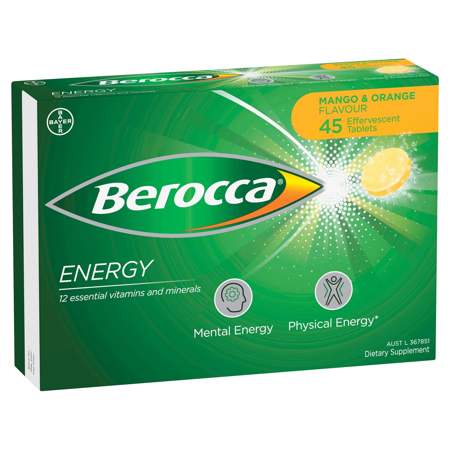 Berocca Performance Orange 45 Effervescent Tablets - Cutprice Online