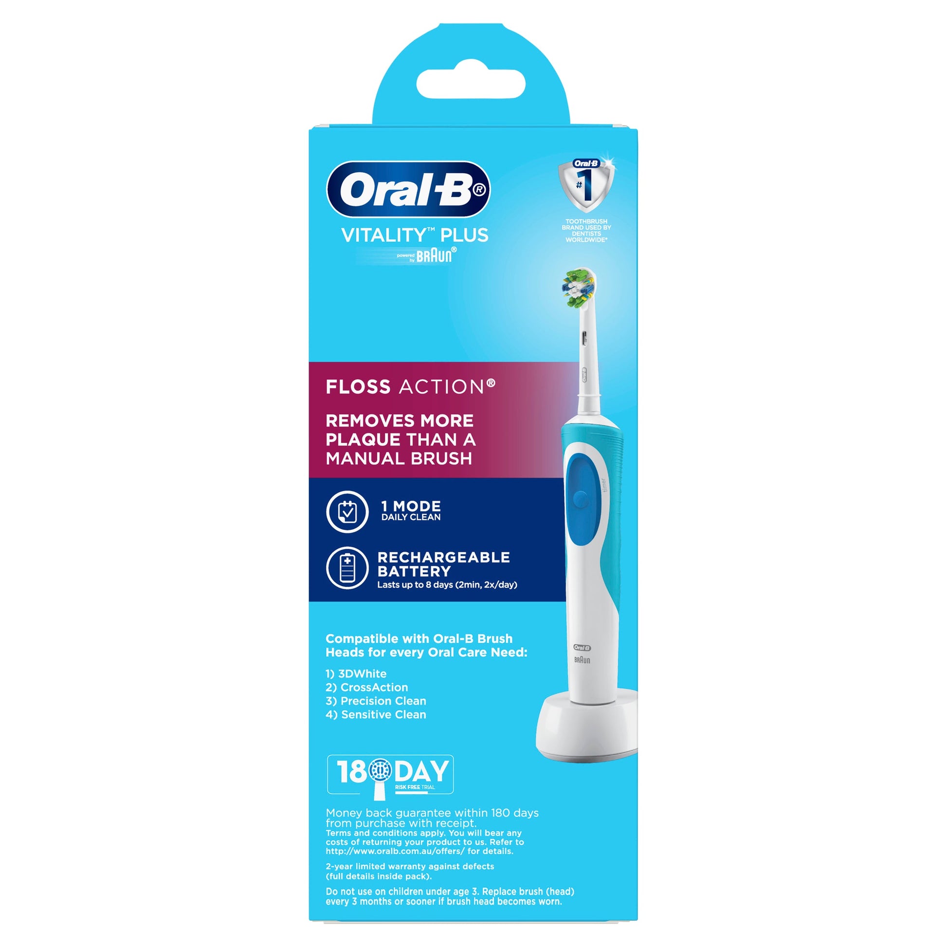 Oral-b Vitality Plus Floss Action Electric Toothbrush - Cutprice Online