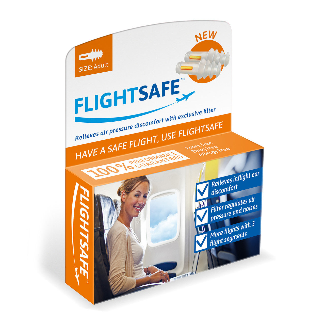 Flightsafe Adult Earplugs 1 Pair - Cutprice Online