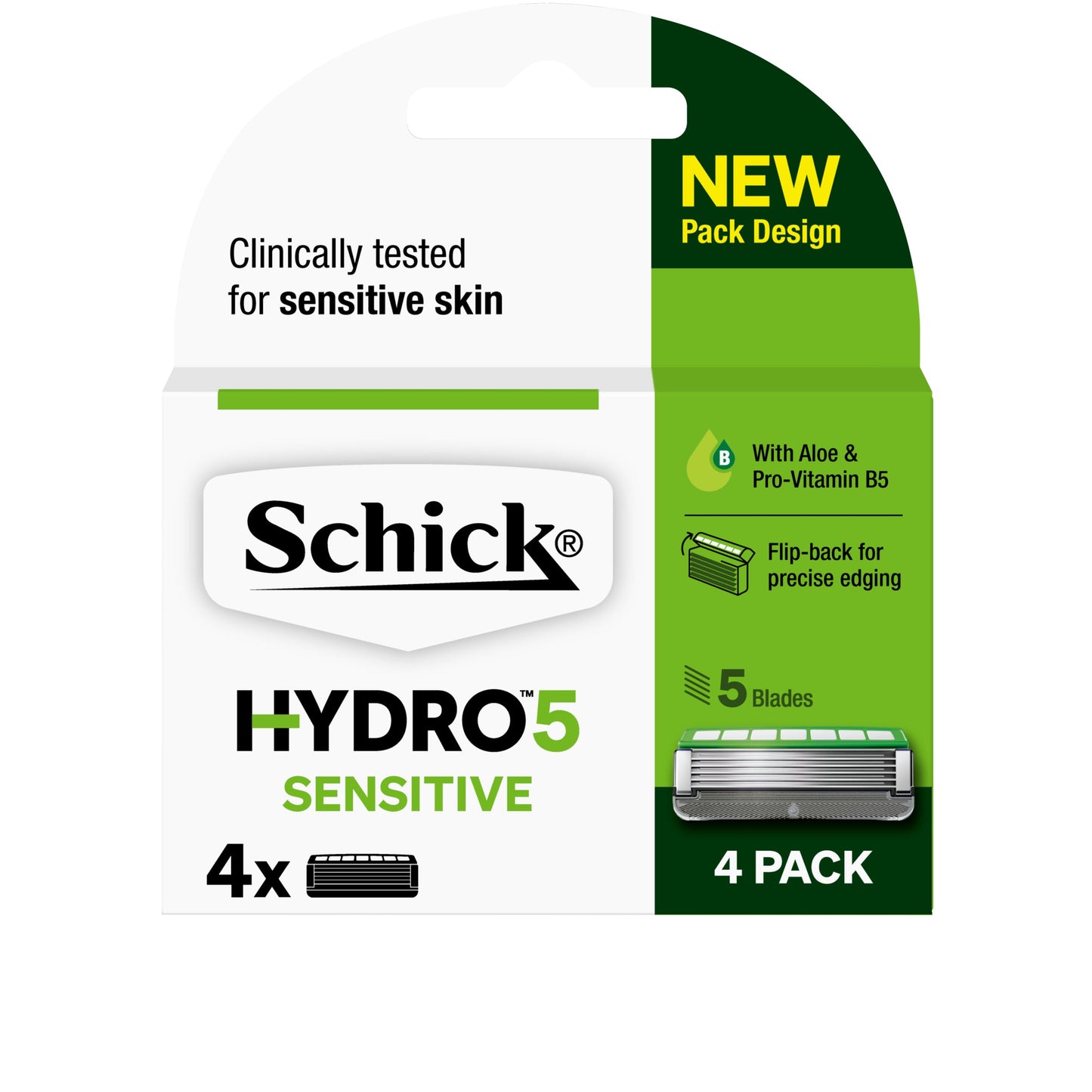 Schick Hydro 5 Sense Sensitive Mens Refill Razor Blades 4pk - Cutprice Online