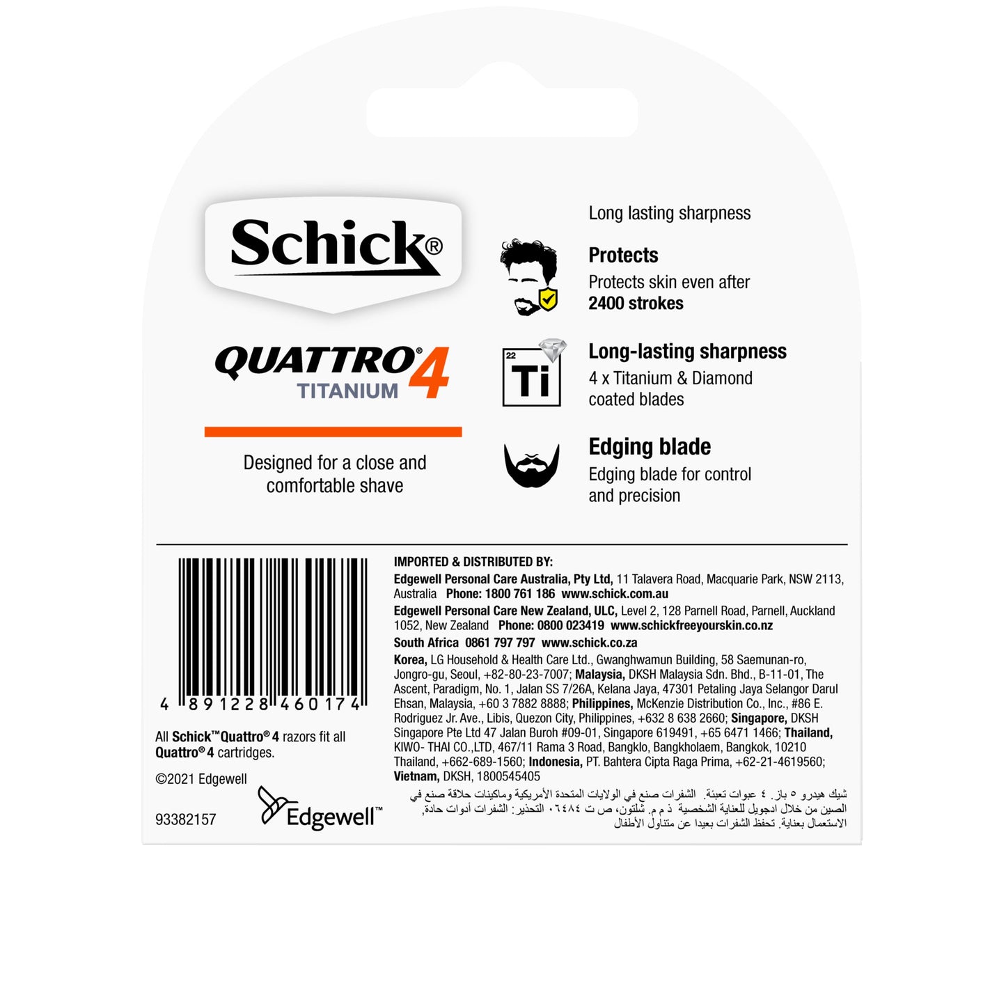 Schick Quattro Titanium Blade 4pk - Cutprice Online