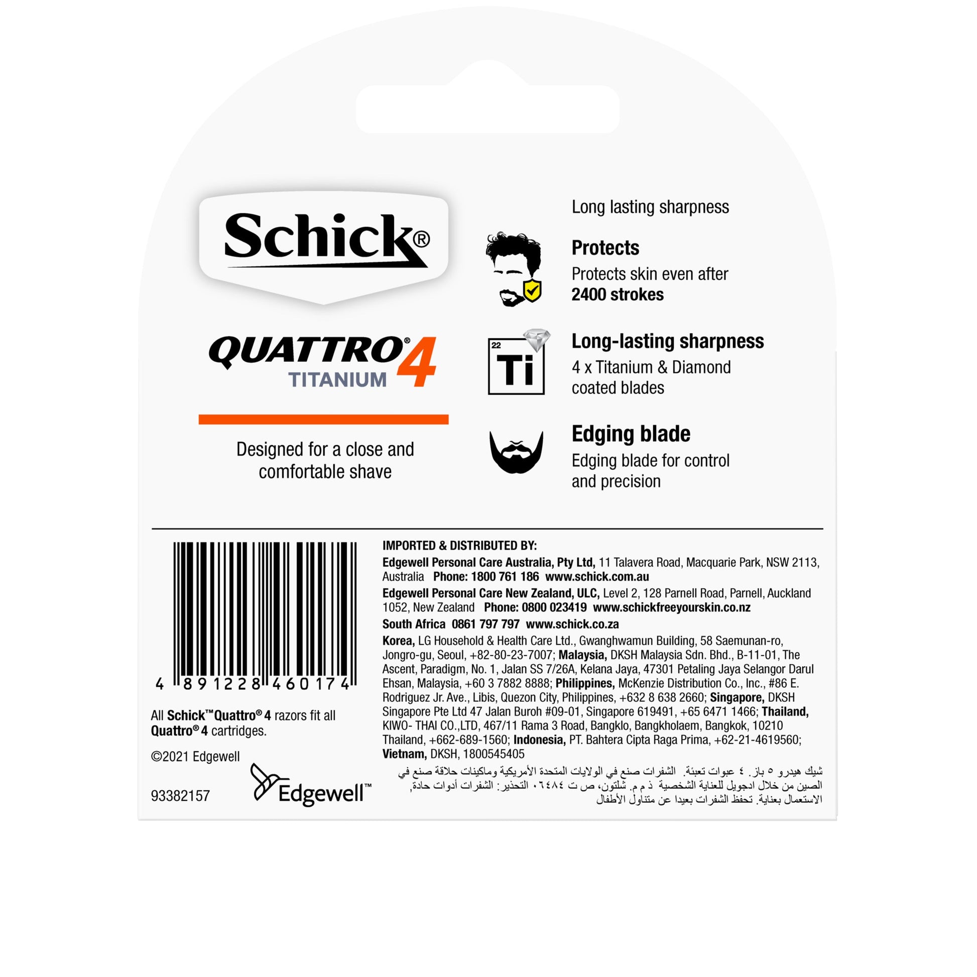 Schick Quattro Titanium Blade 4pk - Cutprice Online