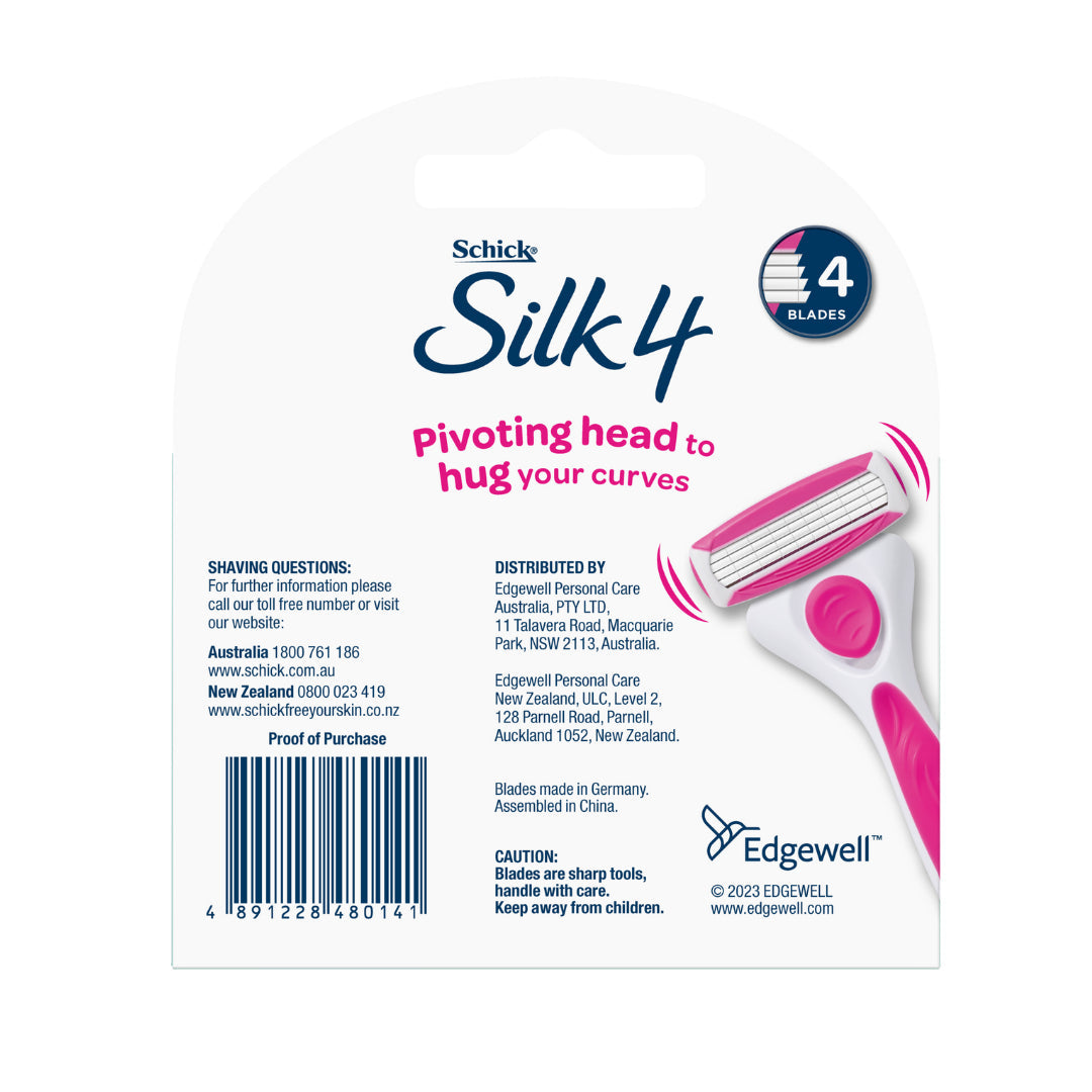 Schick Quattro Blades Women Razor 4pk - Cutprice Online