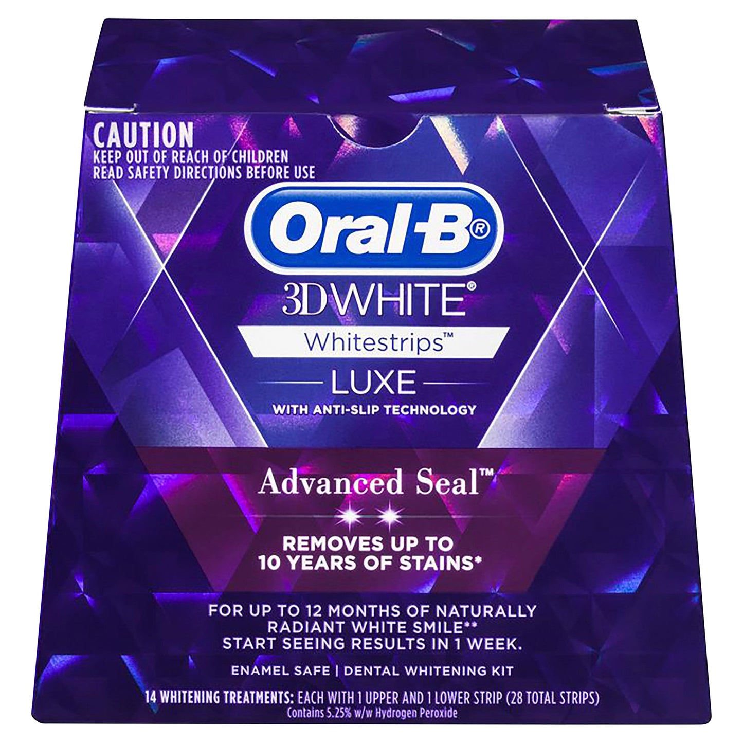 Oral B 3D White Luxe Advance Seal 14 Whitening Treatments - Cutprice Online