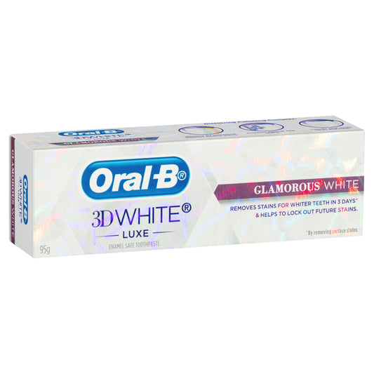 Oral B 3D White Luxe Glamorous White Toothpaste 95g - Cutprice Online