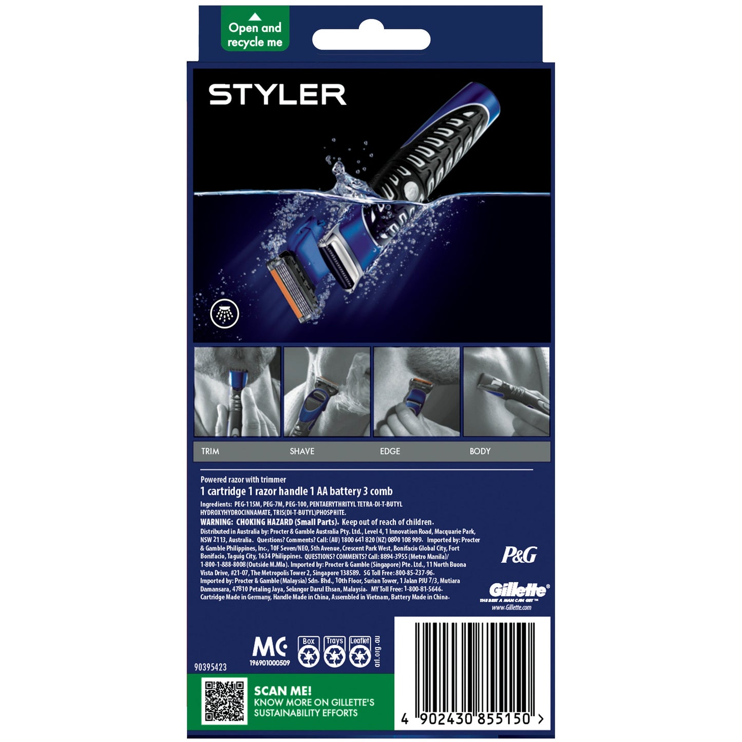 Gillette Fusion Proglide Mens Razor Styler & Trimmer