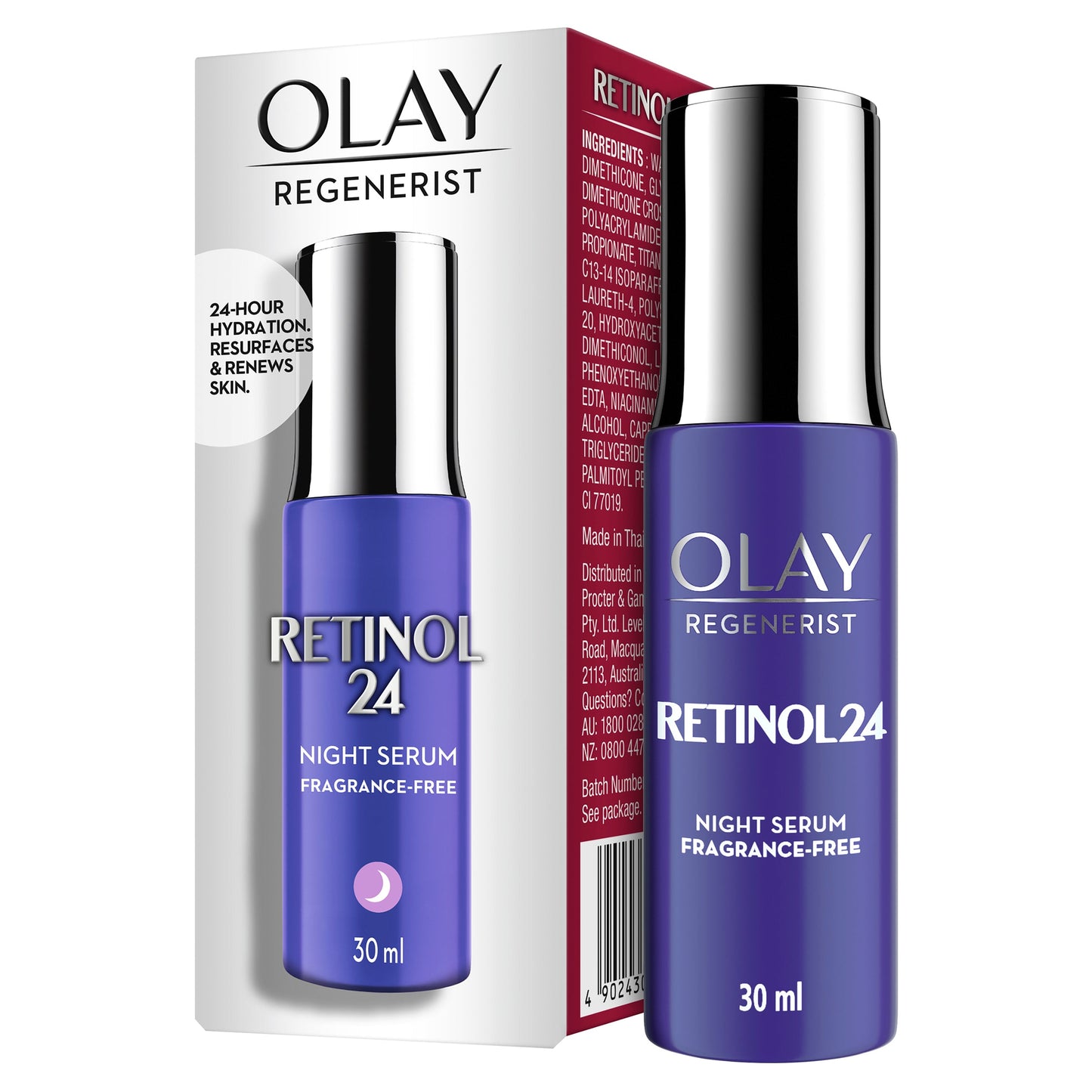 Olay Regenerist Retinol 24 Night Serum Fragrance Free 30ml - Cutprice Online