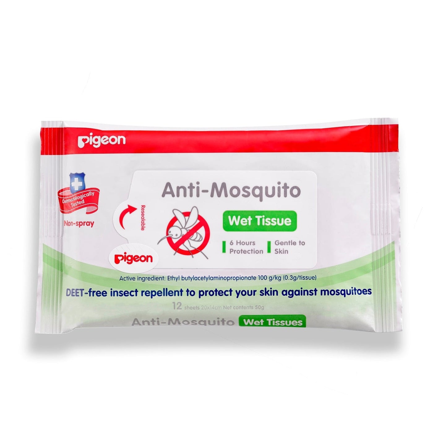 Pigeon Anti-Mosquito Wipes 12 Pack - Cutprice Online