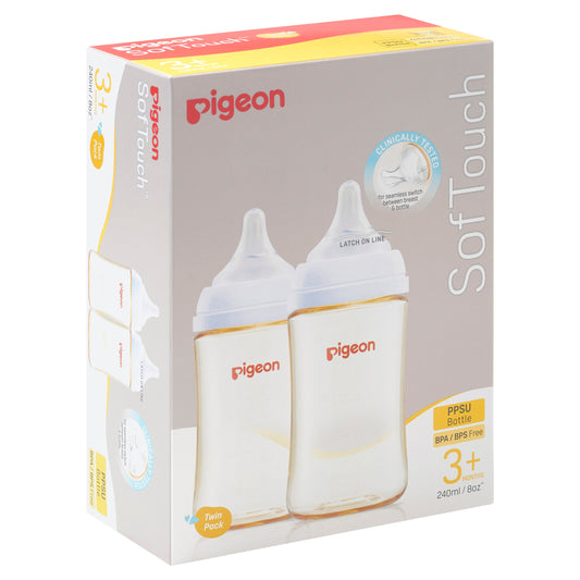 Pigeon SofTouch III Twin Pack PPSU Bottles - 240ml - Cutprice Online