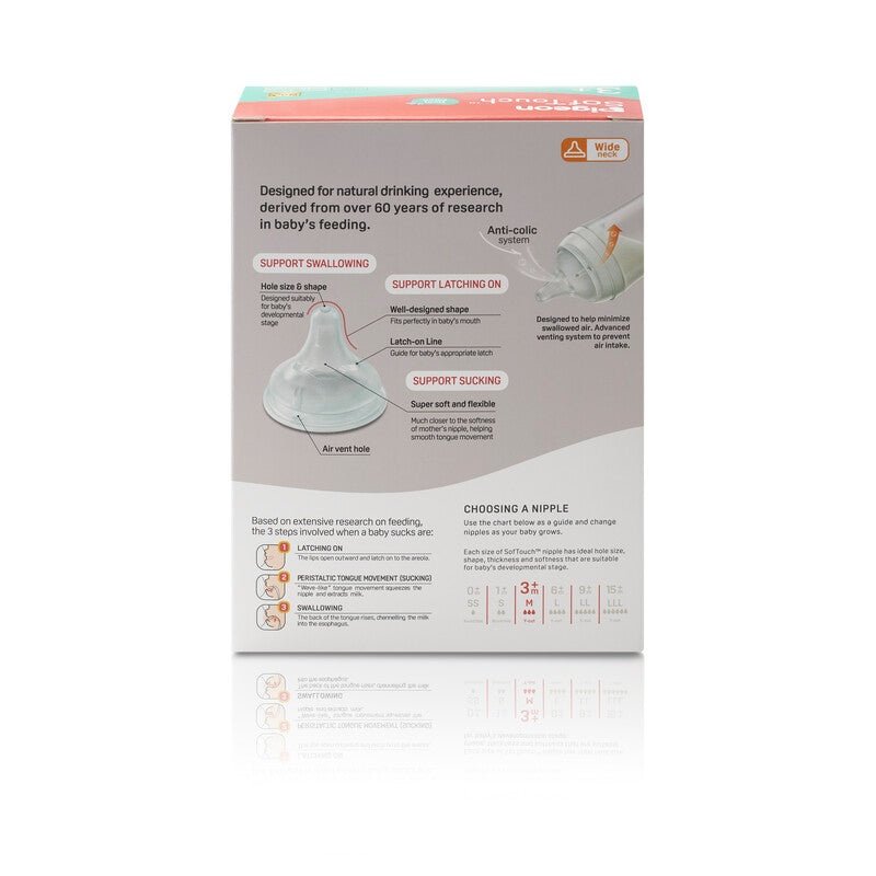 Pigeon  SOFTOUCH 3+ PP BOTTLE TWIN 240ML - Cutprice Online