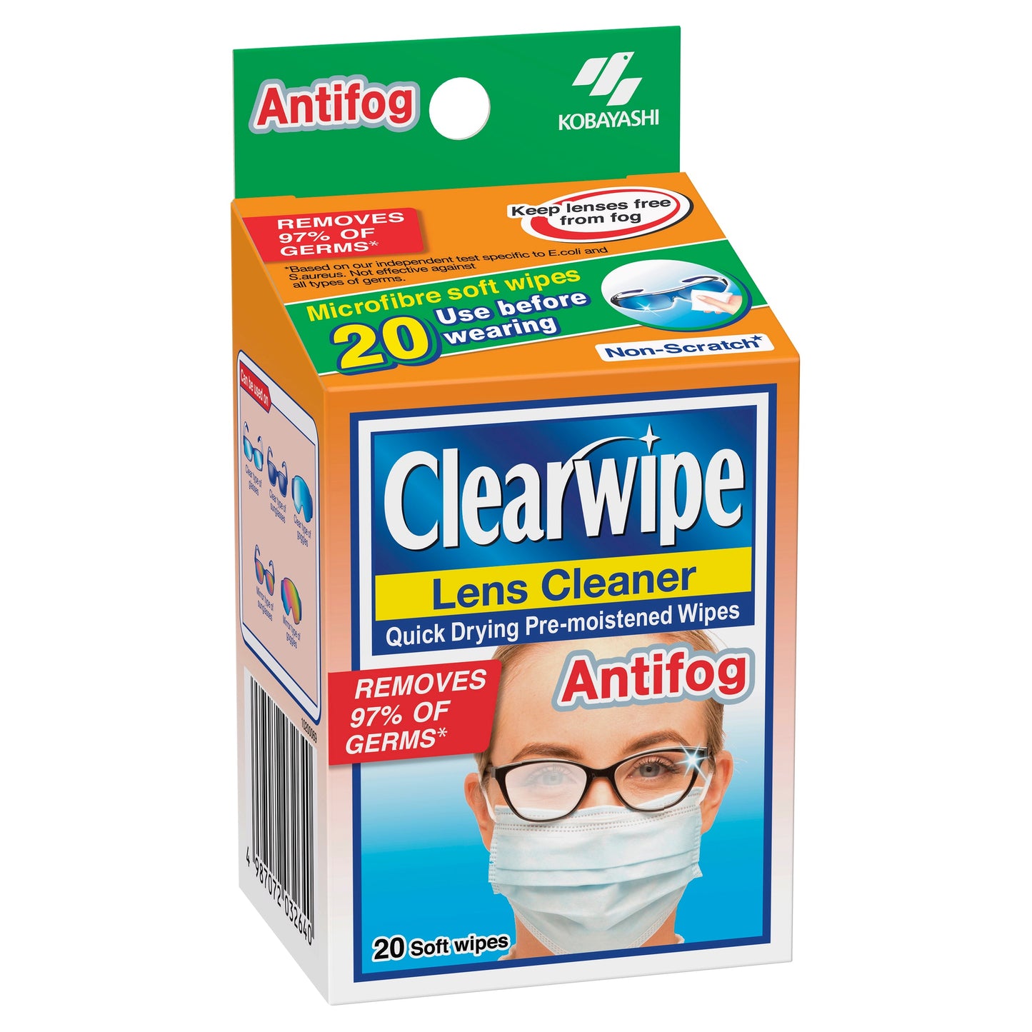 Clearwipe AntiFog Lens Cleaner 20PK - Cutprice Online