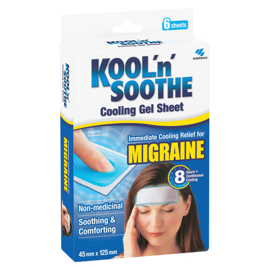 Kool n Soothe Migraine Relief 6 sheets - Cutprice Online