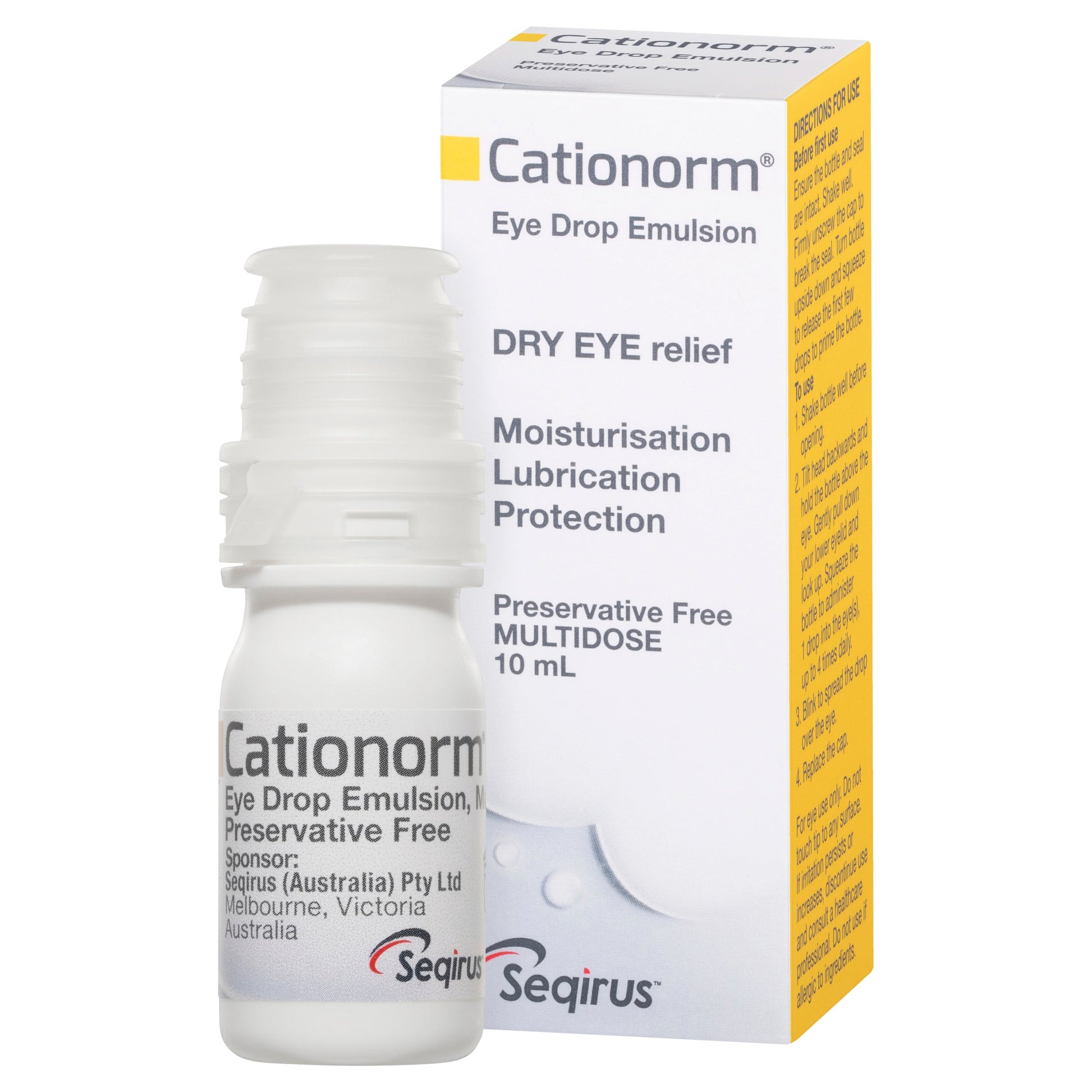 Cationorm Preservative Free Eye Drops 10ml - Cutprice Online