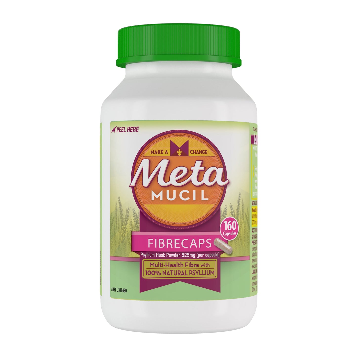 Metamucil Fibre Supplement FibreCaps 160 Capsules - Cutprice Online