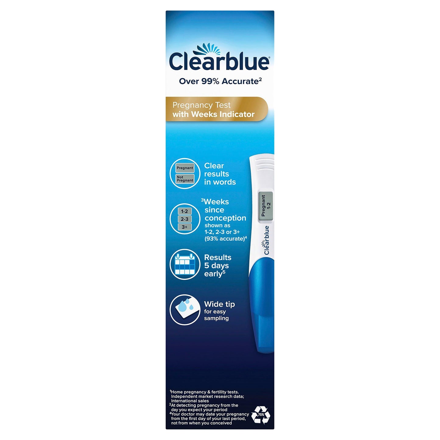 Clearblue Digital Pregnancy Test with Conception Indicator 1 Test