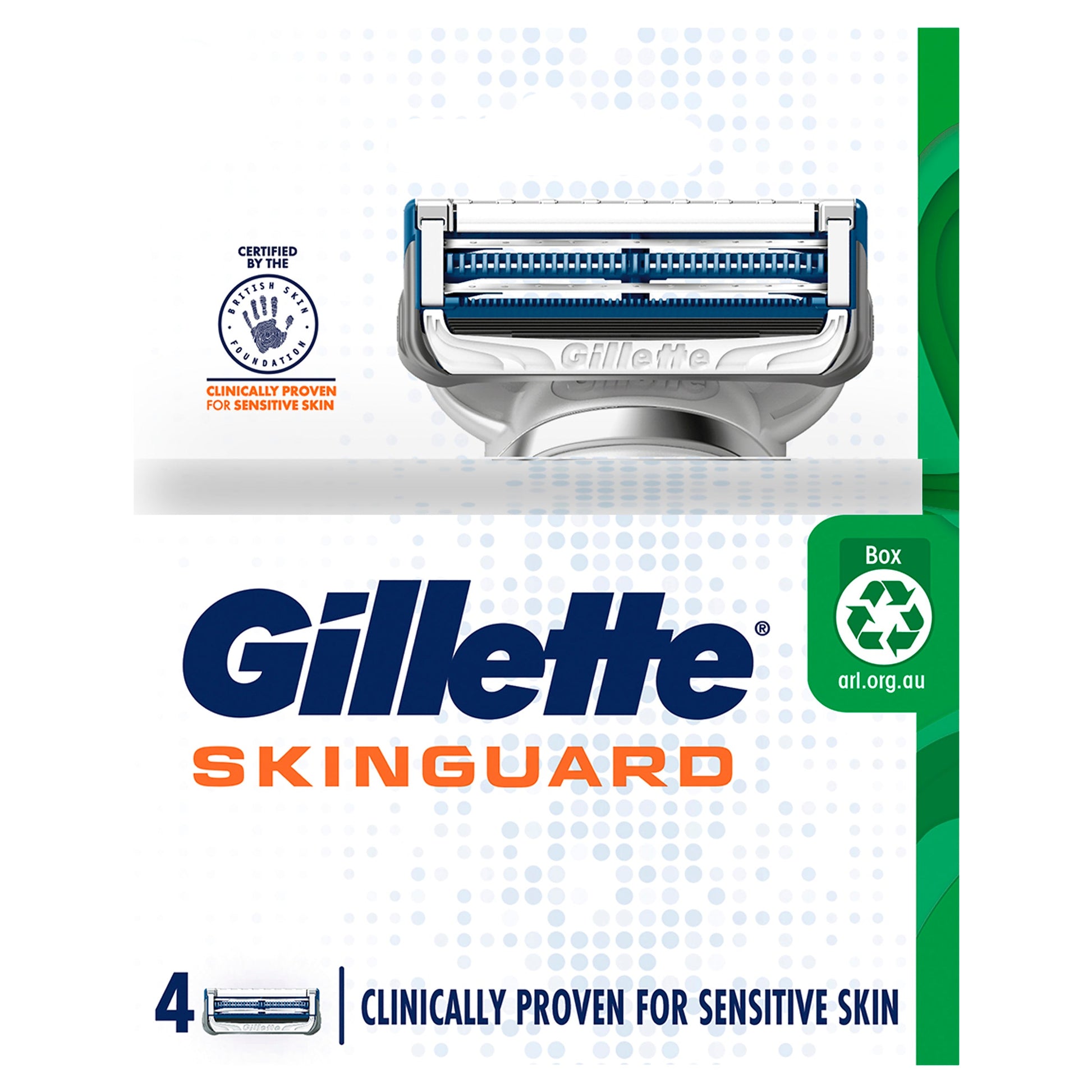 Gillette Skin Guard Manual Razor Blades 4PK - Cutprice Online