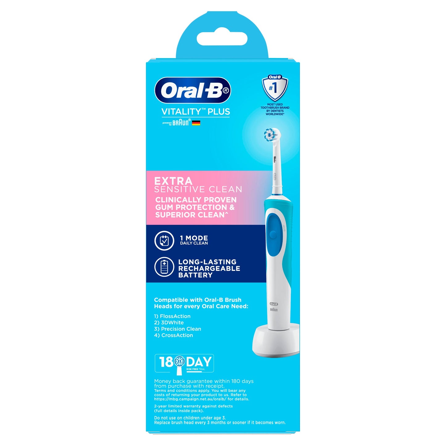 Oral-B Vitality Extra Sensitive Electric Toothbrush - Cutprice Online