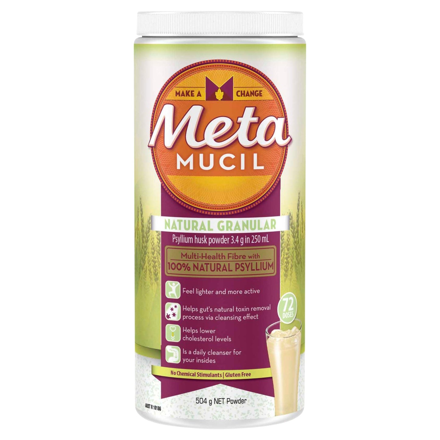Metamucil Fibre Supplement Regular 72 Dose 504g - Cutprice Online