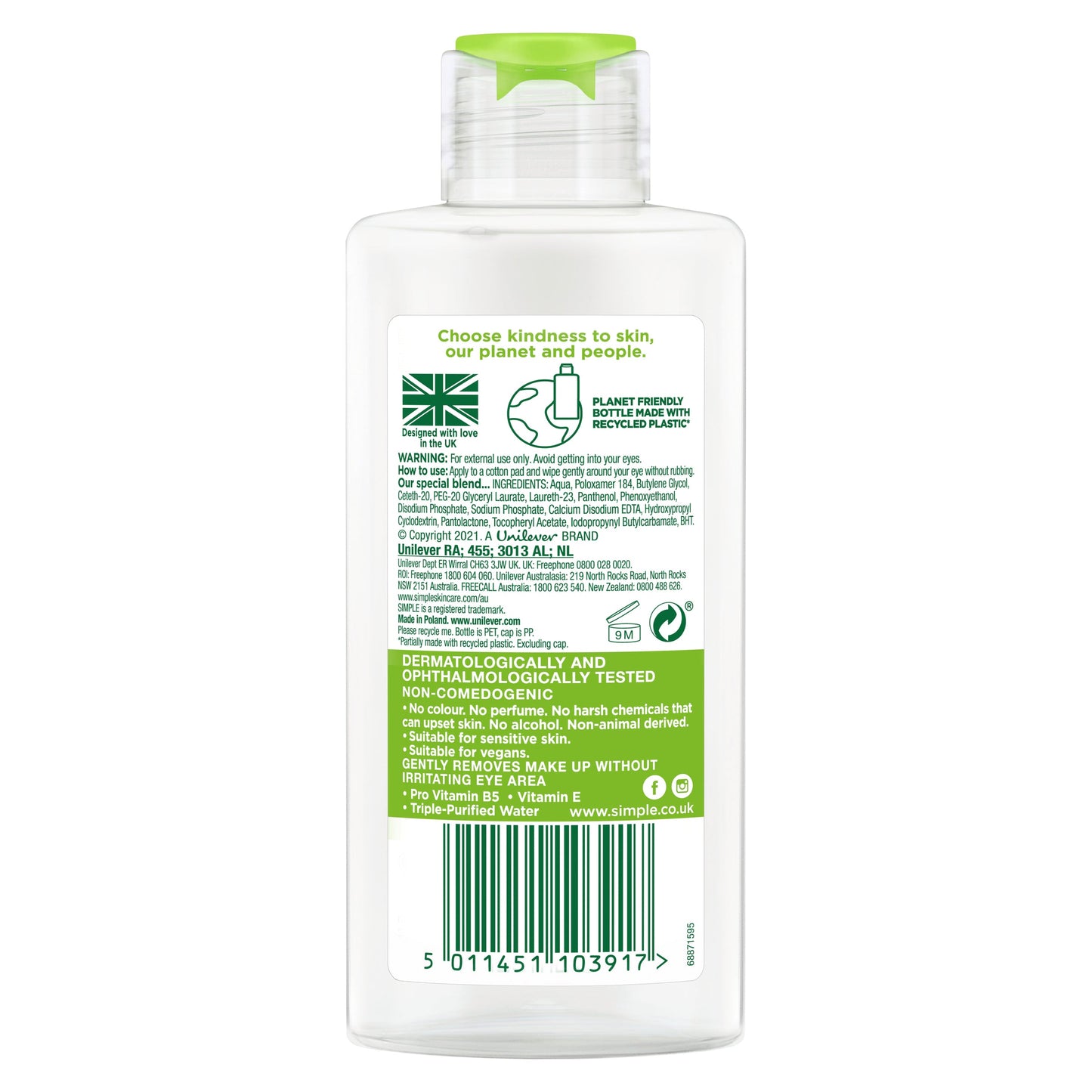Simple Kind To Skin Eye Make-Up Remover 125mL - Cutprice Online