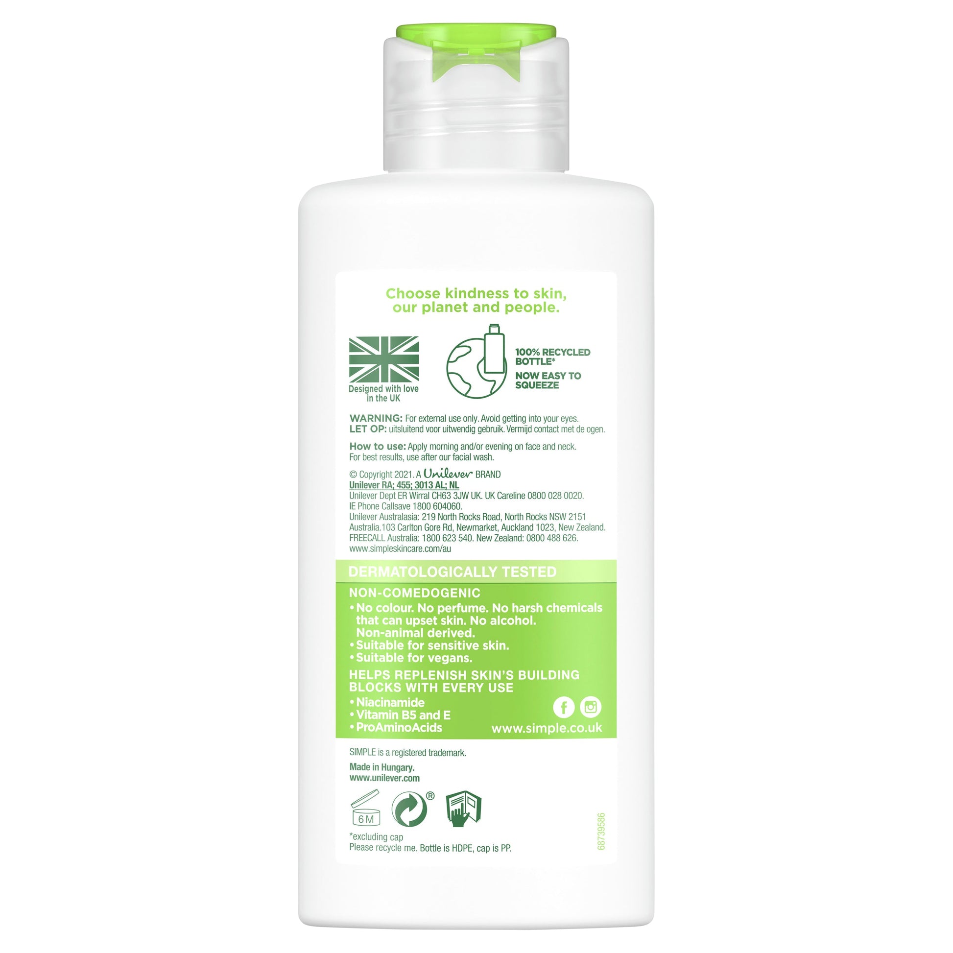 Simple Kind To Skin Light Moisturiser Hydrating 125ml - Cutprice Online