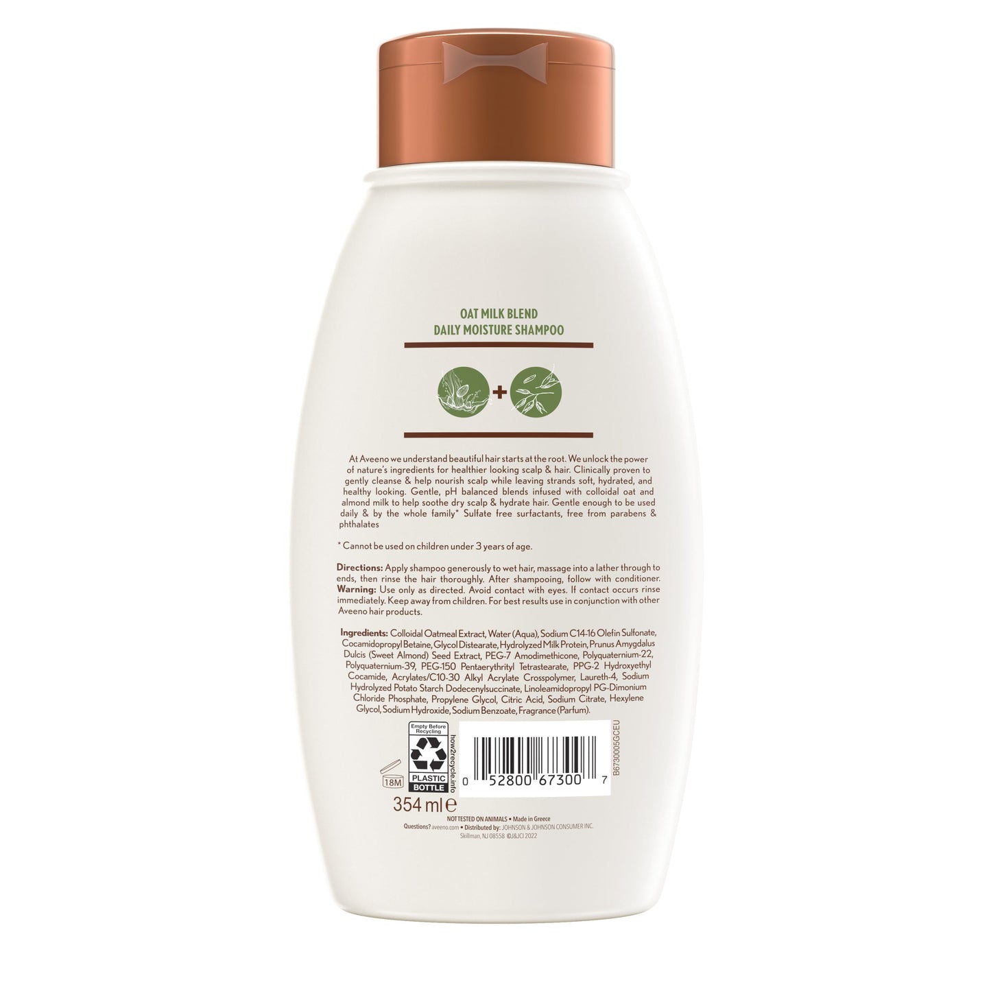 Aveeno Oat Milk Shampoo 354ml - Cutprice Online