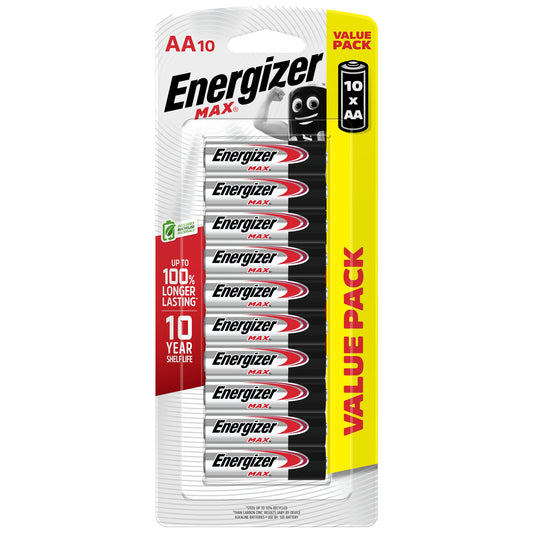 Energizer Max AA Batteries 10 Pack - Cutprice Online