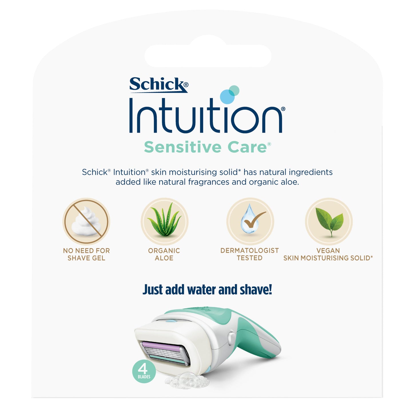Schick Intuition Naturals Sensitive Care Cartridges 3pk - Cutprice Online
