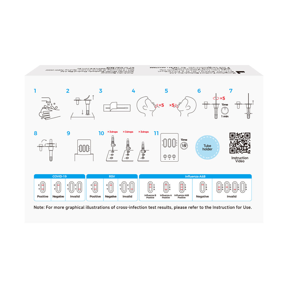 Cellife COVID19/RSV/Influenza A&B Test Kit 1 Pack