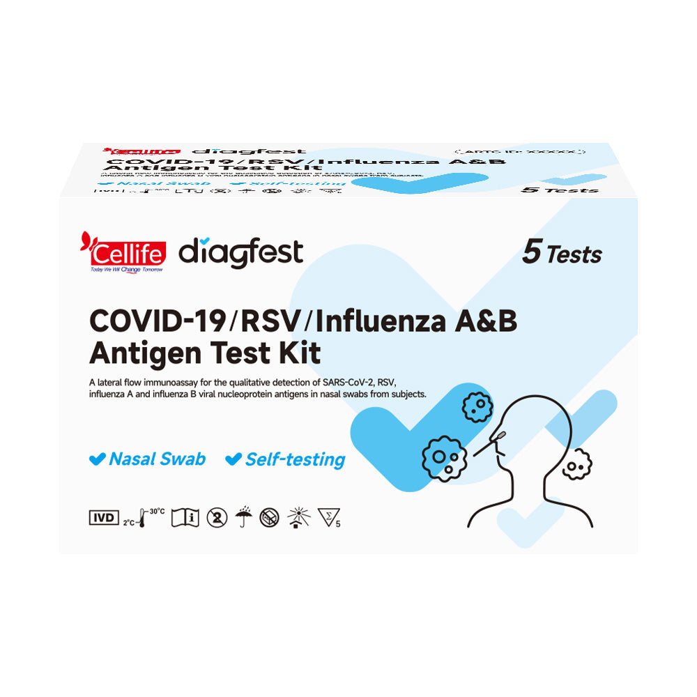 Cellife Covid-19/Rsv/Flu A&B Test 5 Pack