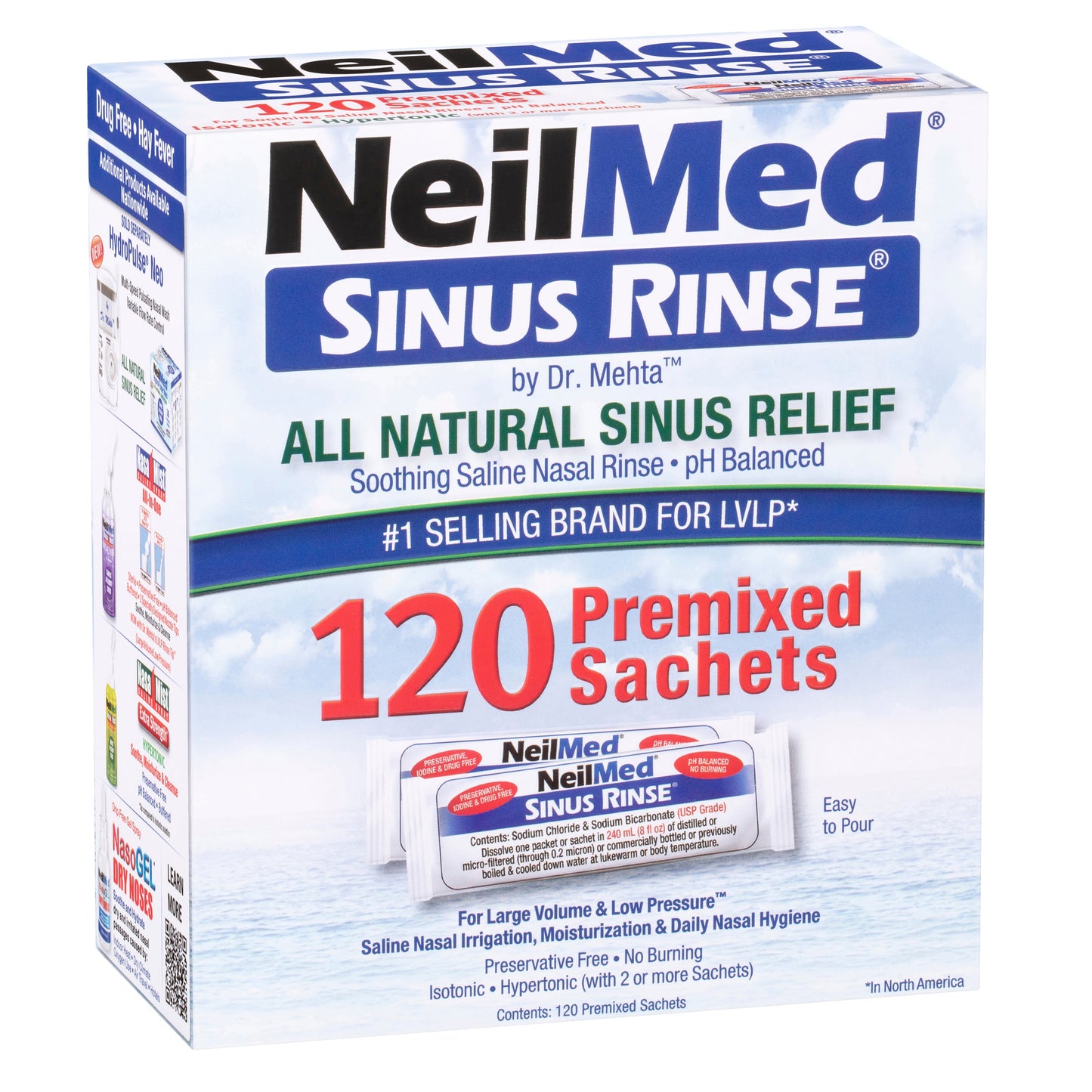 NeilMed Sinus Rinse Refill - 120 Packs - Cutprice Online