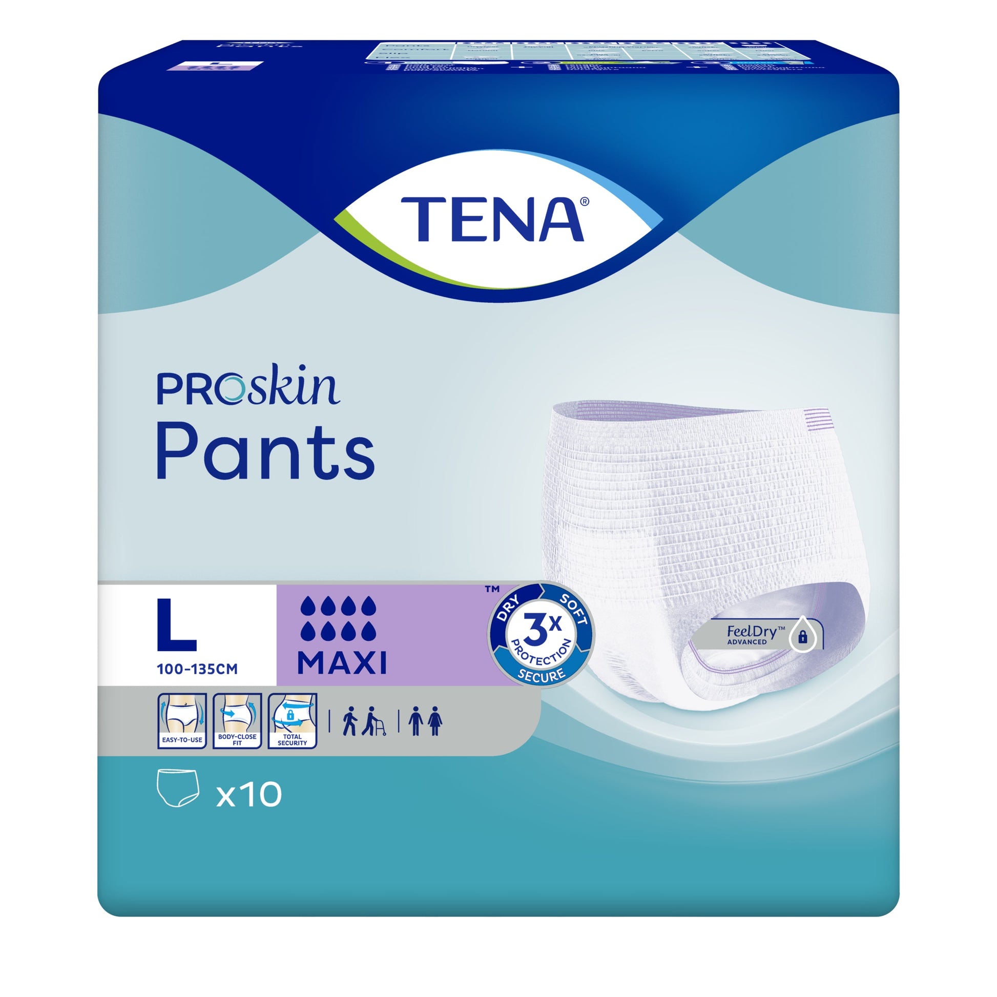 Tena Pants Proskin Maxi Large 10PK - Cutprice Online