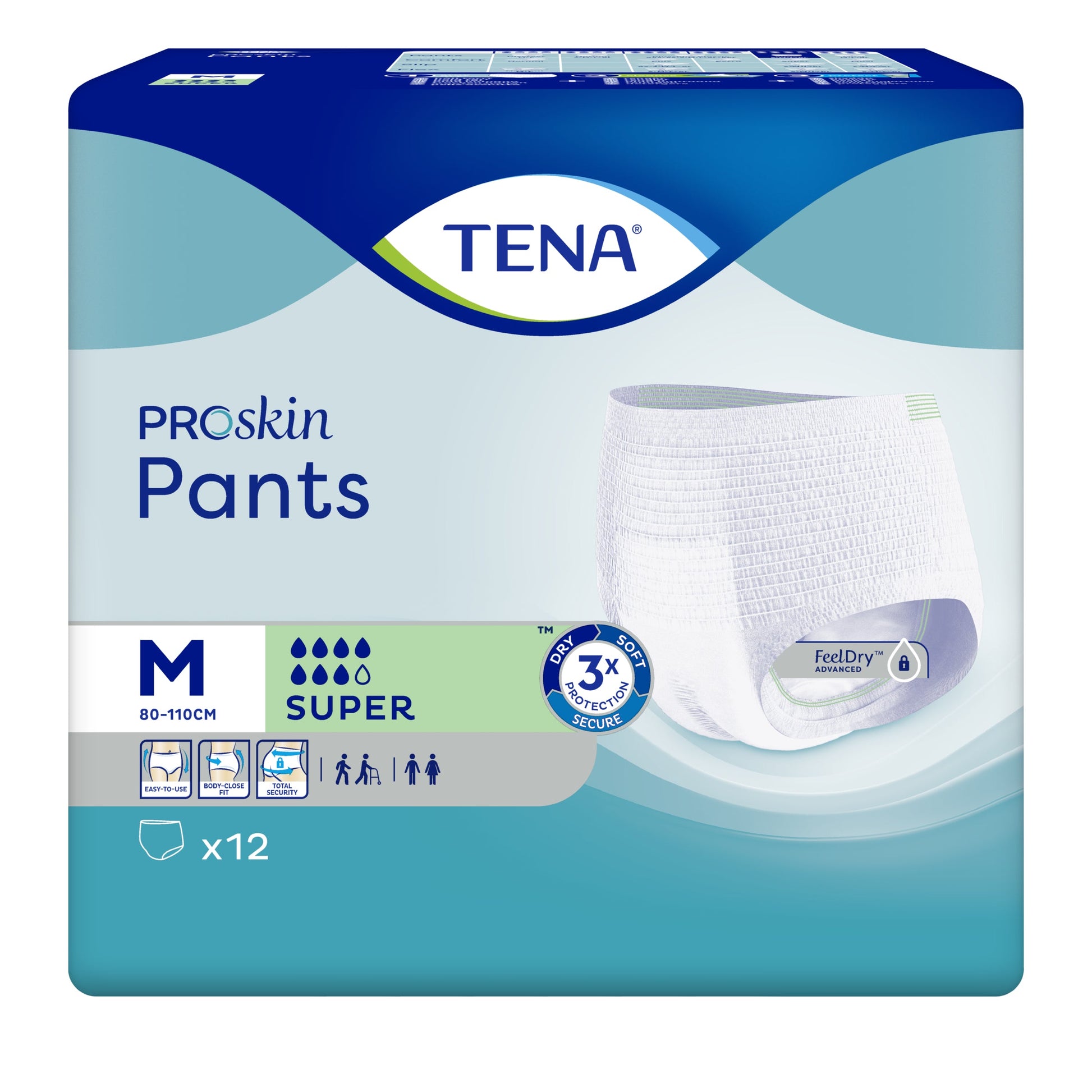 Tena ProSkin Pants Super M 12 Pack - Cutprice Online