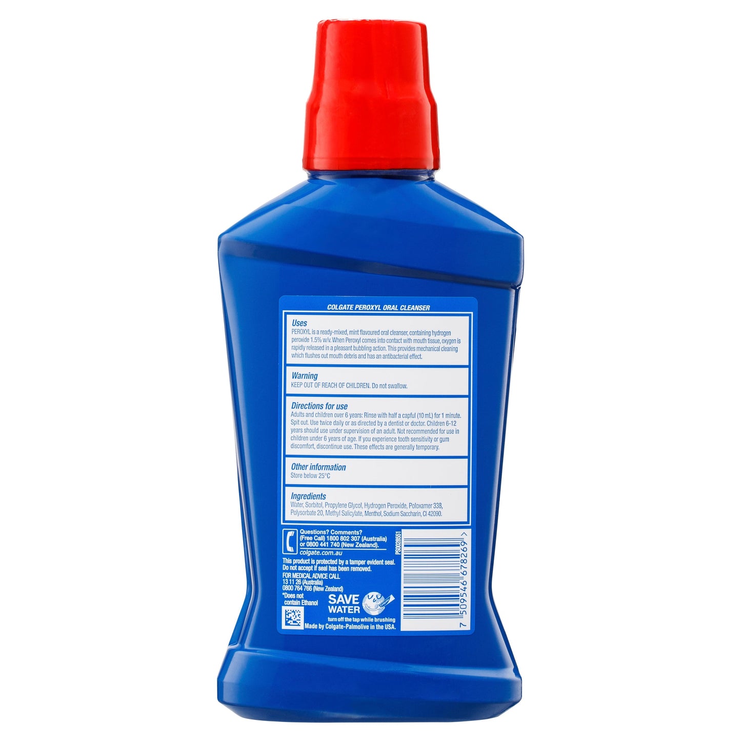 COLGATE PEROXYL RINSE ALCOHOL FREE 473ML - Cutprice Online