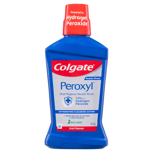 COLGATE PEROXYL RINSE ALCOHOL FREE 473ML - Cutprice Online