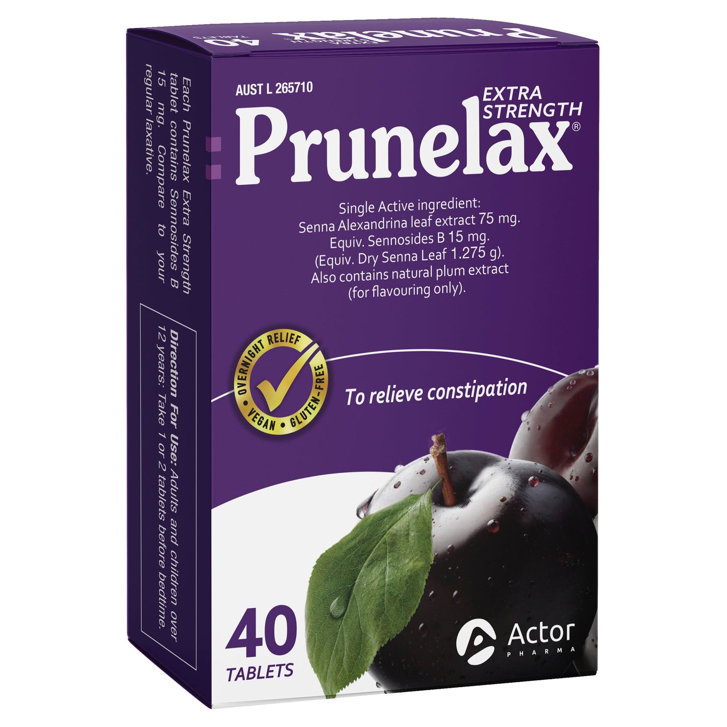 Prunelax Extra Strength 40 Tablets - Cutprice Online