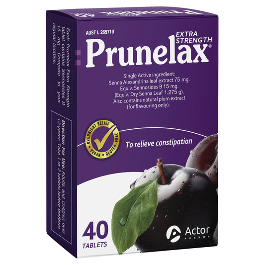 Prunelax Extra Strength 40 Tablets - Cutprice Online