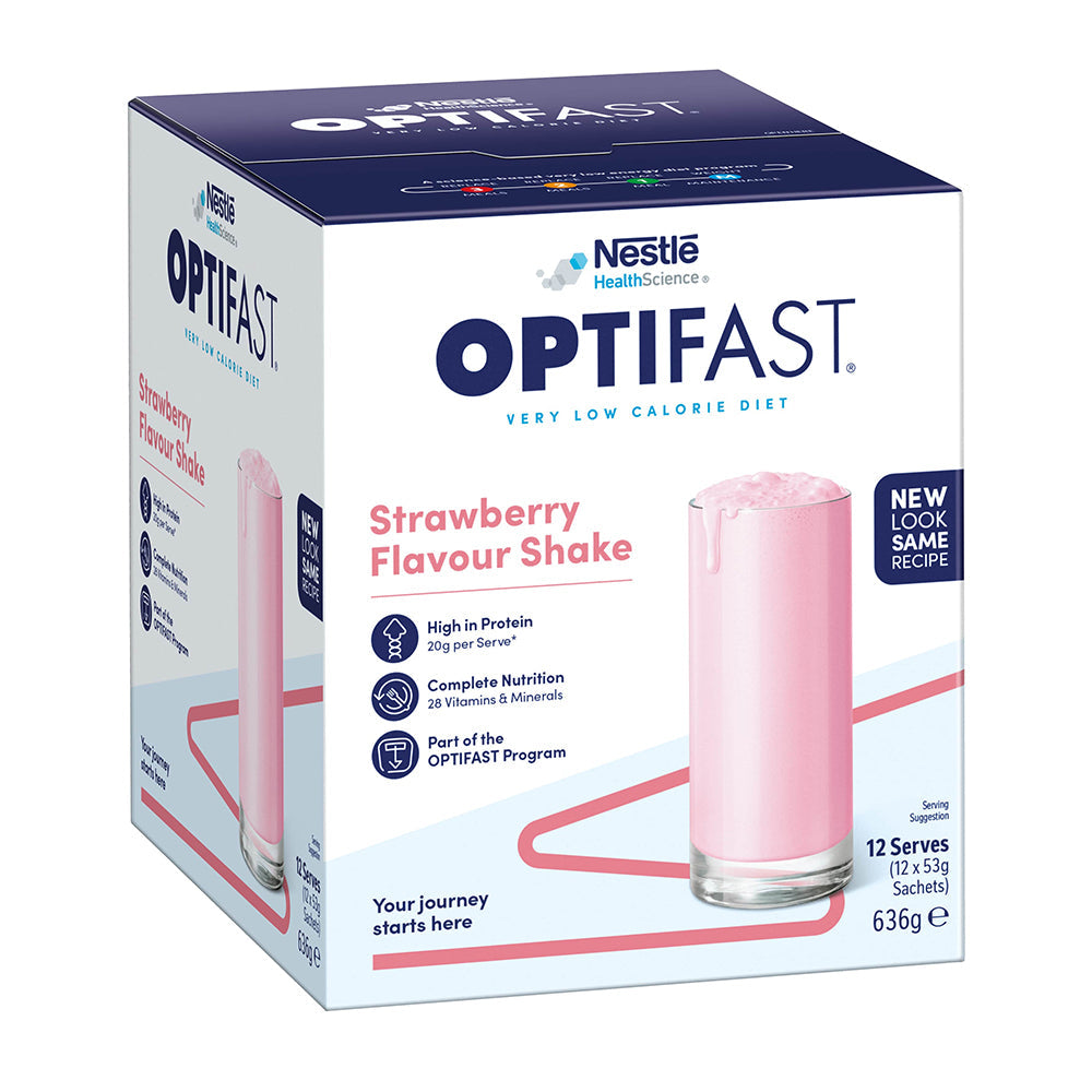 Optifast VLCD Shake Strawberry 12 x 53g - Cutprice Online