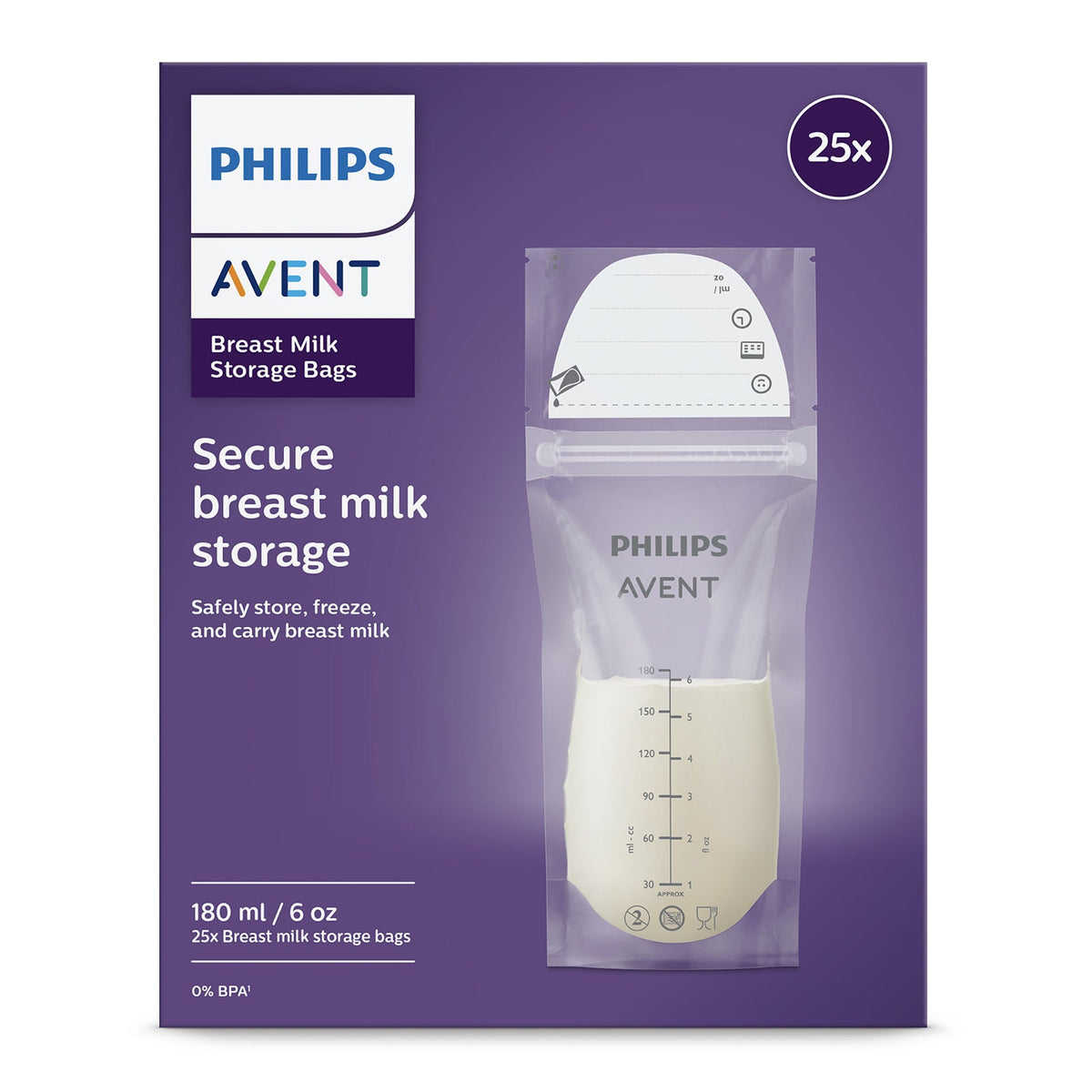 Avent Breast Milk Bags 25 Pack