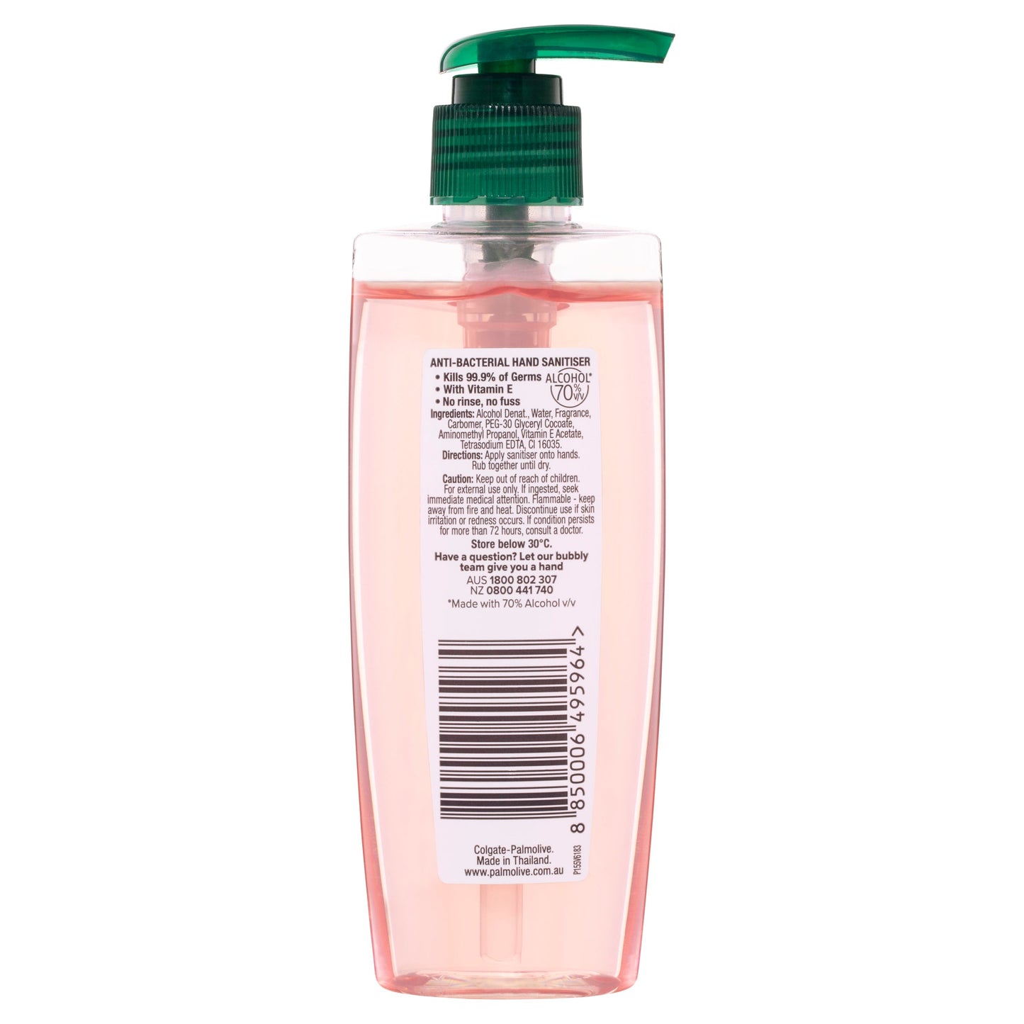Palmolive Non-sticky Hand Sanitiser Japanese Cherry Blossom Pump 200mL - Cutprice Online