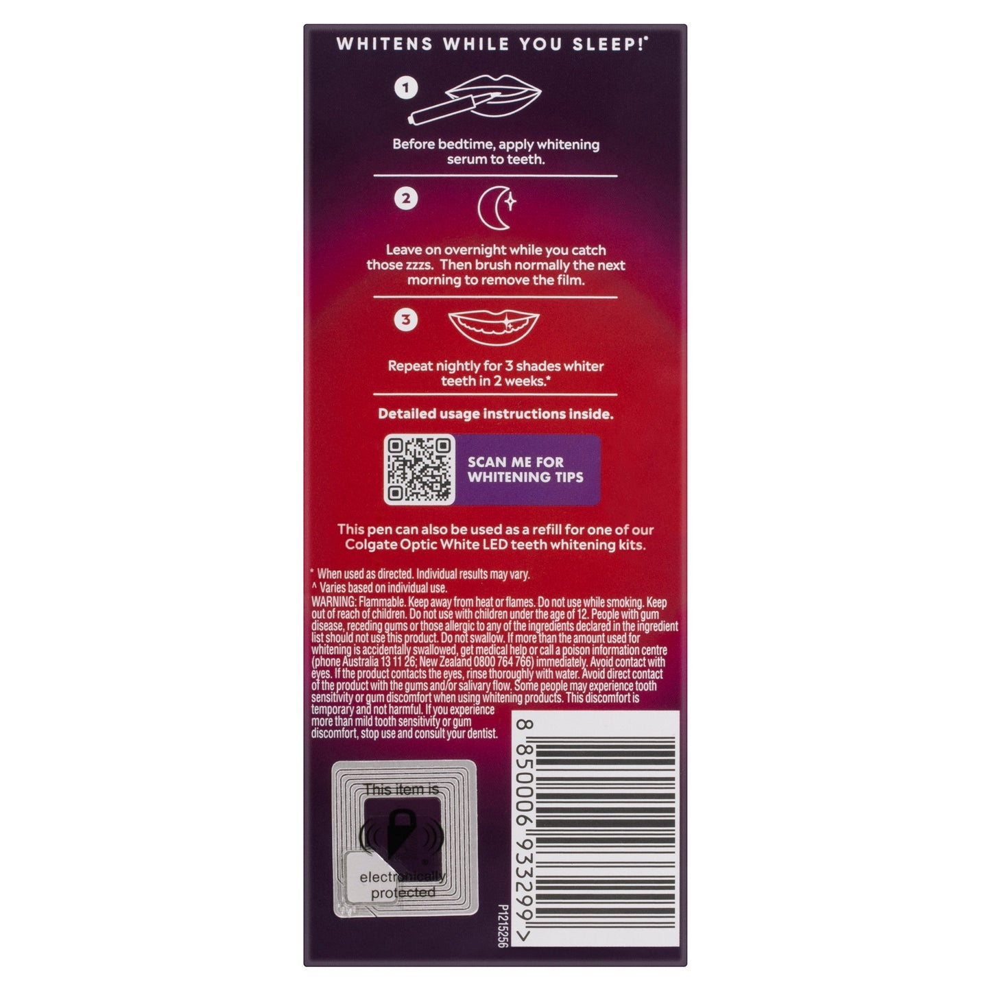 Colgate Optic White Overnight Teeth Whitening Treatment Pen 2.5mL - Cutprice Online