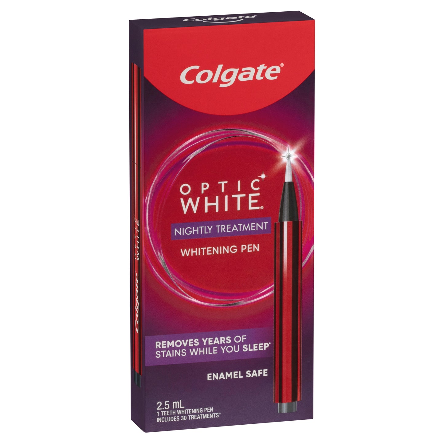 Colgate Optic White Overnight Teeth Whitening Treatment Pen 2.5mL - Cutprice Online
