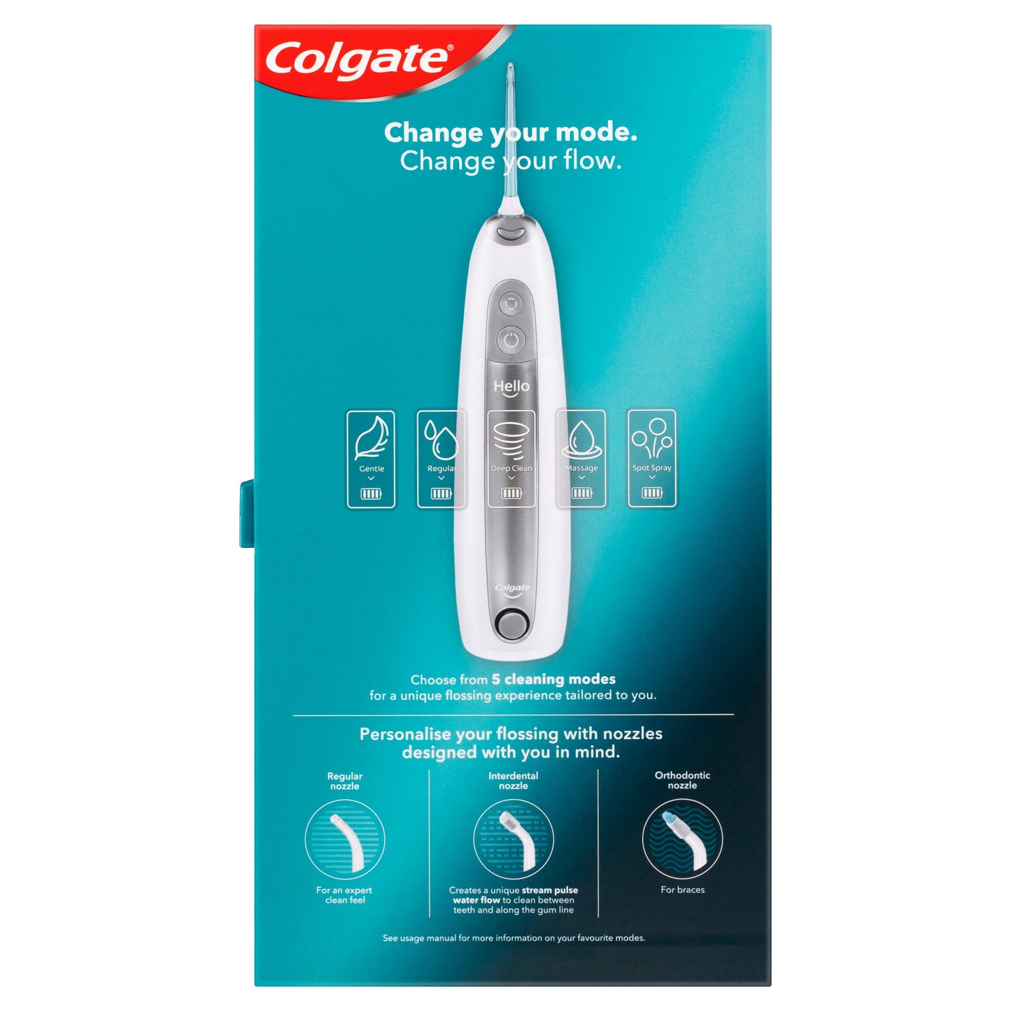 Colgate Blast Water Flosser Series 2, Expert Flossing, Cordless Waterproof Rechargeable, 1 Pack, 3 Refill Nozzle Heads - Cutprice Online